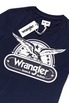 KOSZULKA WRANGLER SS EAGLE TEE NAVY W7B74FK35 112131543