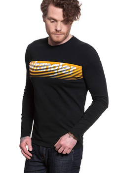 KOSZULKA LONGSLEEVE WRANGLER LS LOGO TEE BLACK W744D3100 112131092