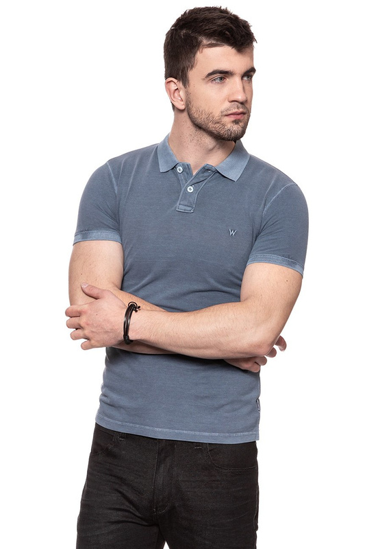 WRANGLER OVERDYE POLO FLINTSTONE BLUE W7B37KQ8O 112131462