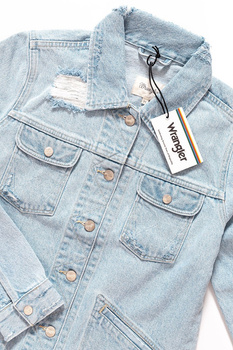 WRANGLER HERITAGE JACKET BLEACHED RIPPED W4050512C SAMPLE 112128698