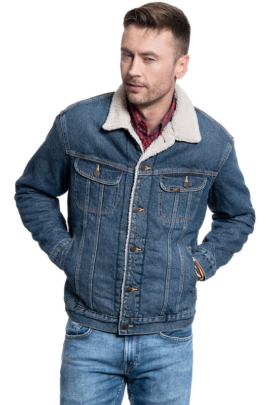 KURTKA MĘSKA LEE SHERPA RIDER DARK STONE L87ARDSS 112122881