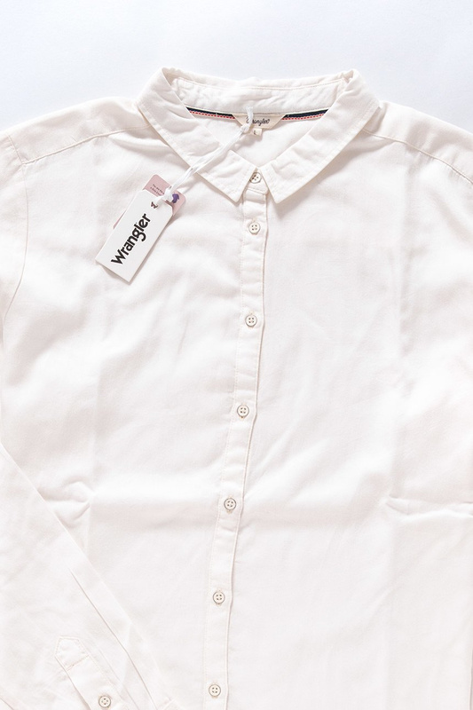 WRANGLER L/S SOLID SHIRT OFFWHITE W5202LR02
