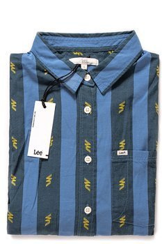 KOSZULA DAMSKA LEE DRAWSTRING SHIRT FROST BLUE L45APWMJ 112110197