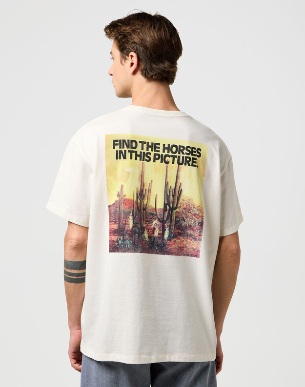 MESKA KOSZULKA WRANGLER VINTAGE TEE BIRCH 112371467