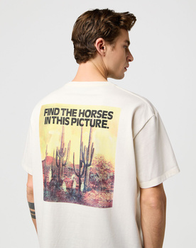 MESKA KOSZULKA WRANGLER VINTAGE TEE BIRCH 112371467