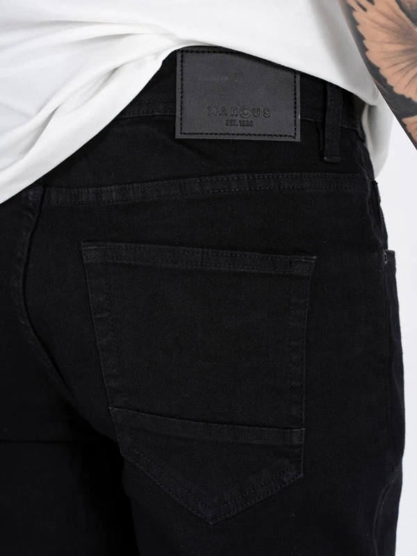Męskie Spodnie Jeansowe Marcus Sebb 2214 Dry Black 14-200301