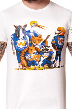 KOSZULKA WRANGLER MASCOTTE TEE OFFWHITE W7B35FK02 112131454