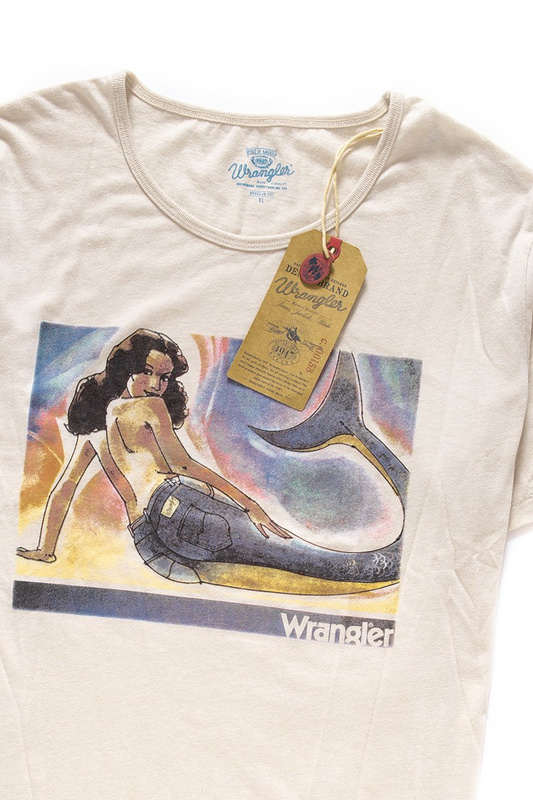 WRANGLER T SHIRT S/S HERITAGE TEE LIGHT BEIGE MEL W7893EVMP