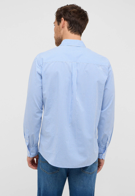 Męska Koszula Mustang Style Chester Gingham Check Light Blue 1016947 12795