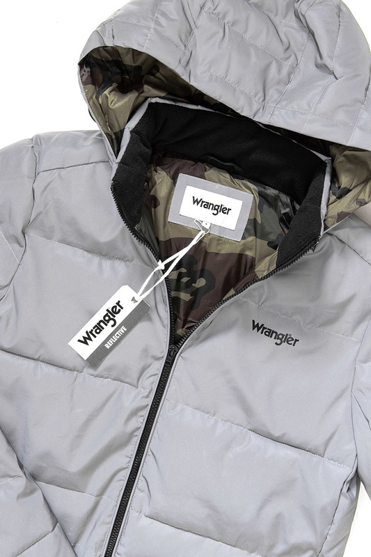 WRANGLER PUFFER JACKET REFLECTIVE GREY W4725X4VF 112129013