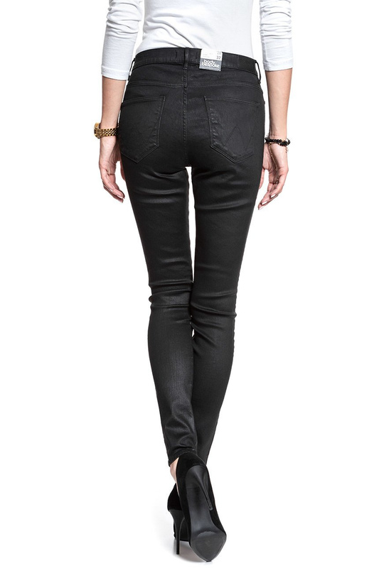 WRANGLER HIGH RISE SKINNY COATED BLACK W27HWT067 112128139