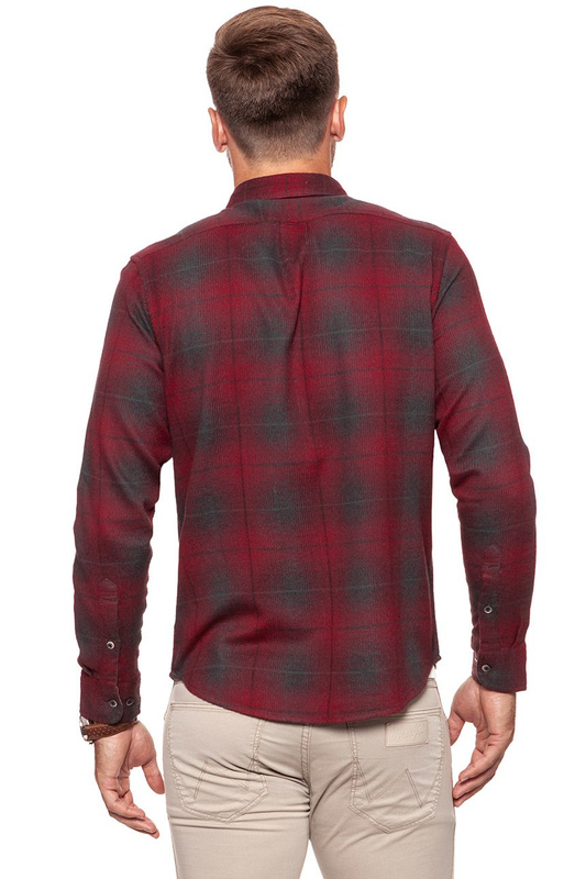 KOSZULA LEE BUTTON DOWN RHUBARB RED L880ZGGB 112123524