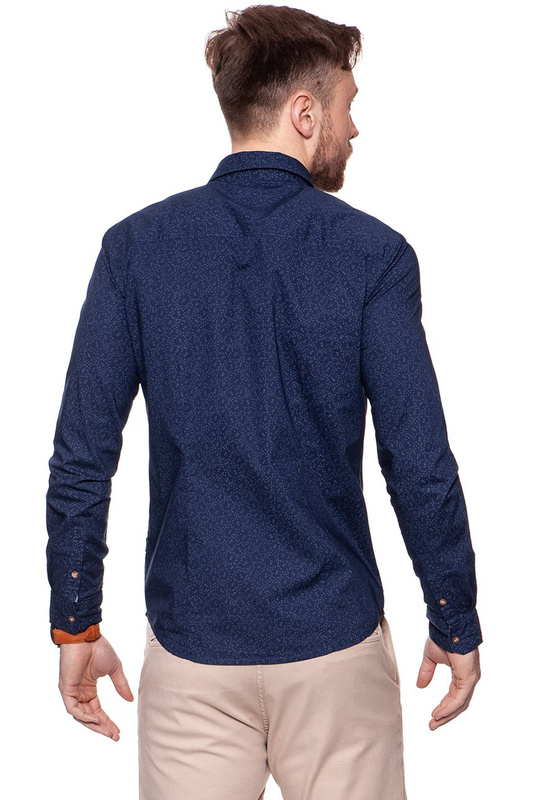 KOSZULA WRANGLER L/S 1PKT BUTTONDOWN MEDIEVAL BLUE W58831P9I