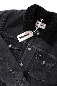 KURTKA ZIMOWA WRANGLER SHERPA JACKET MIDNIGHT STONE W423RJ19X 112128816