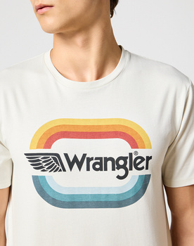 WRANGLER MĘSKA KOSZULKA WRANGLER GRAPHIC TEE VINTAGE WHITE 112355060