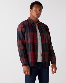 KOSZULA MĘSKA WRANGLER LS SHIRT BLACK W5AE4C100 112130096