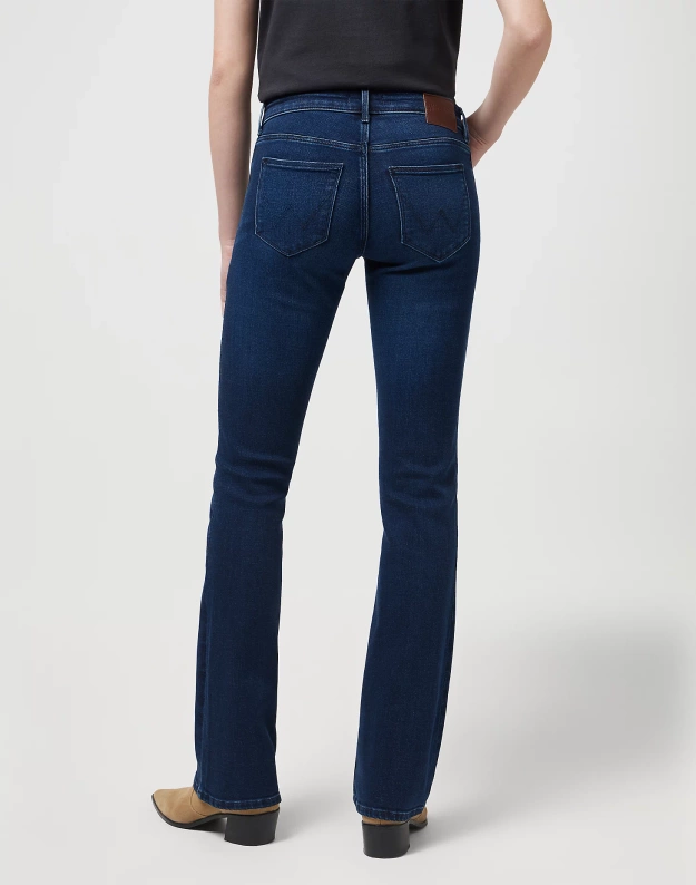 DAMSKIE SPODNIE WRANGLER BOOTCUT NIGHTSHADE 112342797