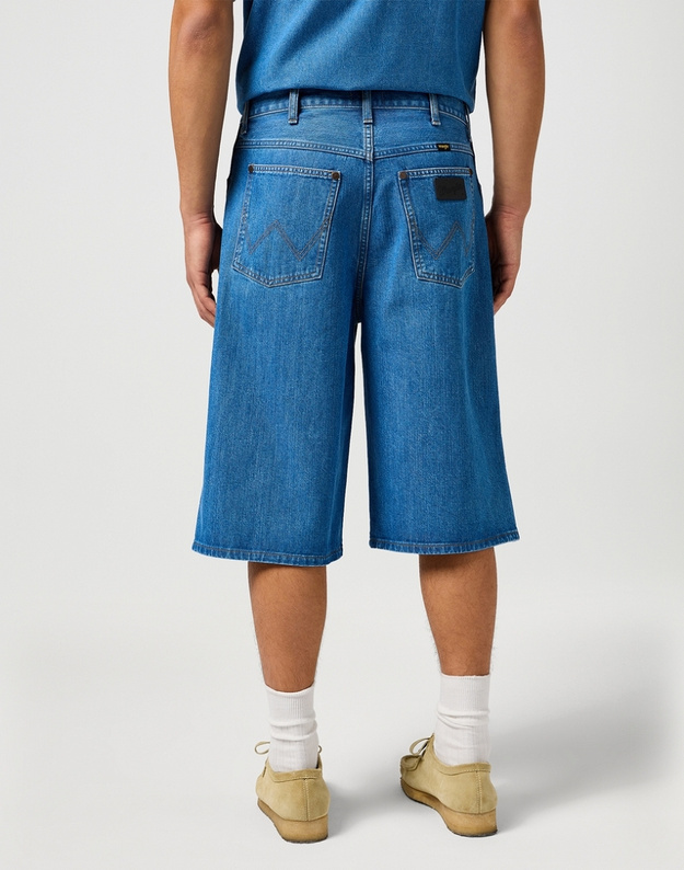 MESKIE SPODENKI WRANGLER JORT SHORTS MID STONE 112362509