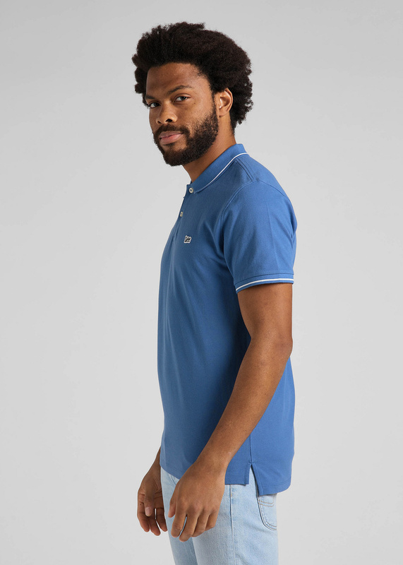 LEE PIQUE MĘSKA KOSZULKA POLO BLUE UNION L61ARLUF 112145281