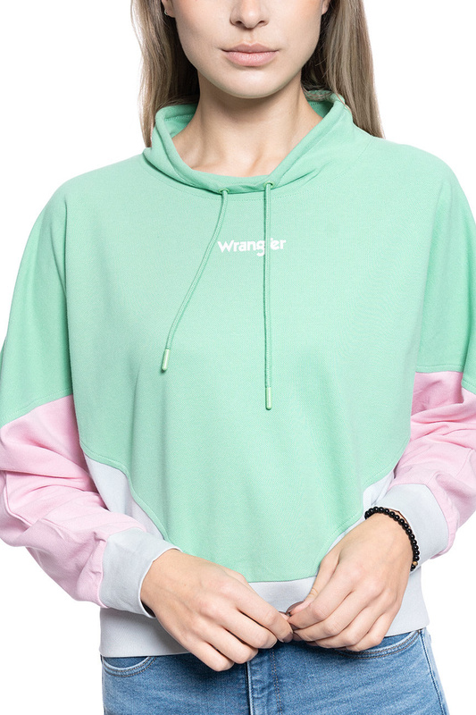 BLUZA DAMSKA WRANGLER 90'S SWEAT NEPTUNE GREEN W6P1KQG10 112130810