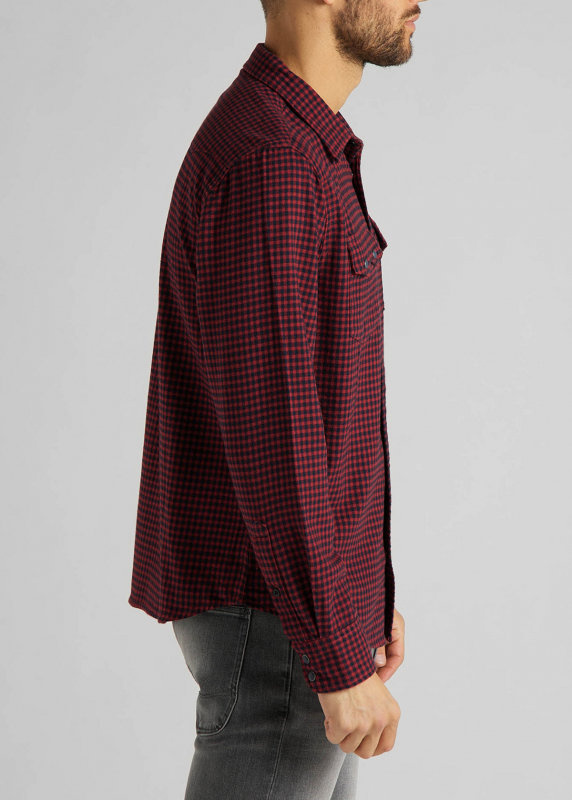 LEE LEE RIDER SHIRT MĘSKA KOSZULA RED OCHRE L851RPOE 112122532