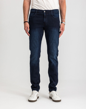 Męskie Spodnie Jeansowe Mustang Style Oregon Tapered Denim Blue 1017122 5000 801