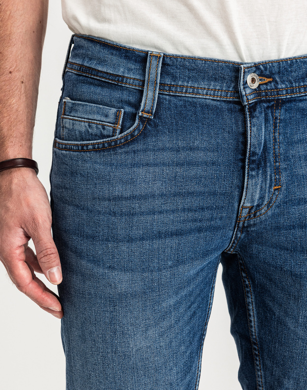 MUSTANG OREGON SLIM MĘSKIE SPODNIE JEANSOWE JEANSY DŻINSY DENIM BLUE 1015041 5000 702