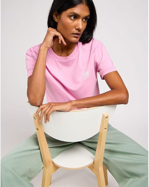LEE DAMSKA KOSZULKA LEE RELAXED CREW TEE SUGAR LILAC 112350207