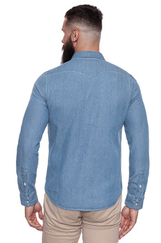 KOSZULA JEANSOWA MĘSKA LEE WESTERN SHIRT INDIGO BLUE L644MGEW 112115562