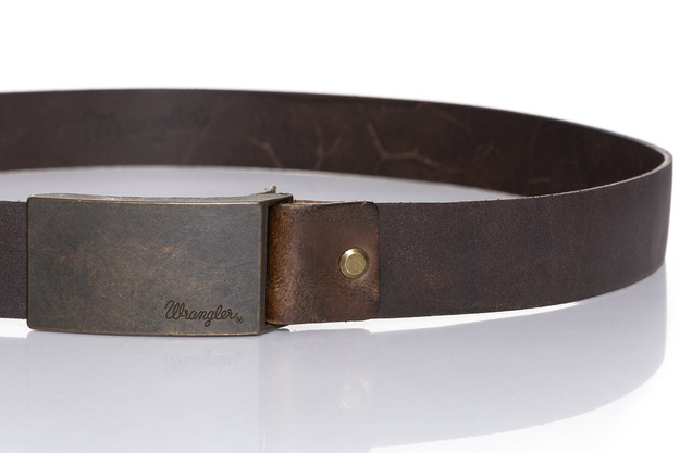 WRANGLER CTF LOGO BUCKLE BROWN W0272US85