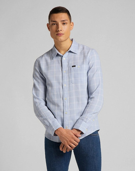 MĘSKA KOSZULA MATERIAŁOWA LEE ONE POCKET SHIRT TIDE BLUE L66NKTQK 112116592