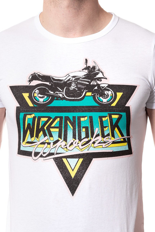 KOSZULKA WRANGLER RINGER TEE WHITE W7B63FK12 112131520