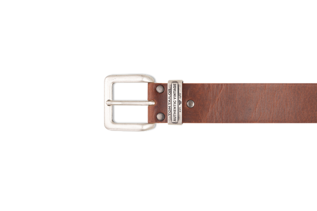 TOM TAILOR MĘSKI PASEK SKÓRZANY KLASYCZNY SKÓRA TG1068L89/690 40mm Gürtel Q.6789 0690 DARKBROWN