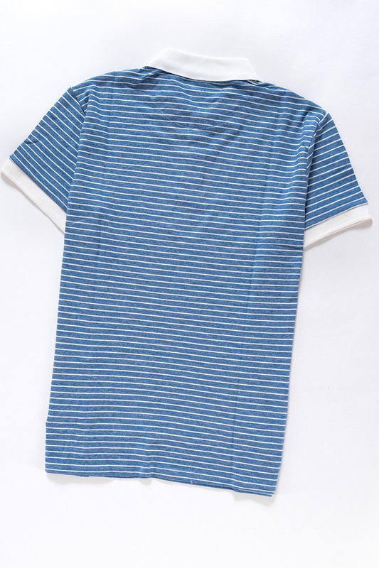WRANGLER S/S STRIPE POLO WRANGLER BLUE W7A34KW05