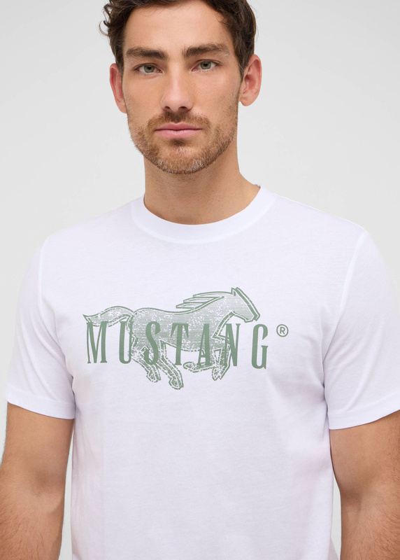 Męski T-Shirt Mustang Style Austin Bright White 1016858 2007