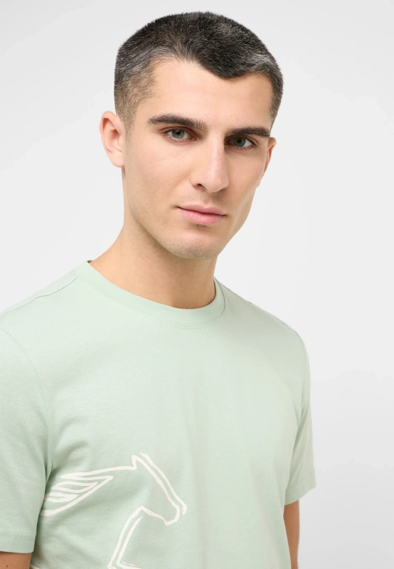 Męski T-Shirt Mustang Style Austin Frosty Green 1016493 6180