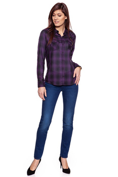 WRANGLER L/S WESTERN SHIRT PURPLE VELVET W5045CBSL