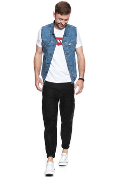 MĘSKI BEZRĘKAWNIK JEANSOWY WRANGLER DENIM VEST BORA BLUE W447Q318F 112128889