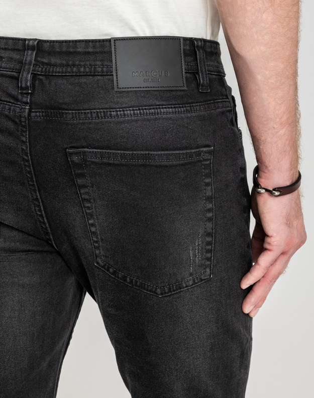 Męskie Spodnie Jeansowe Marcus Felix 2221 Jeans Black Night Wash 14-200311