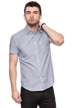 KOSZULA MĘSKA KRÓTKI RĘKAW WRANGLER SS 1 PKT SHIRT PEACOAT BLUE W58604M49 112129484