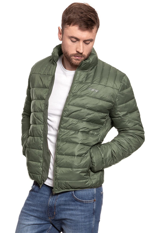 WRANGLER PUFFER JACKET DUSTY OLIVE W4657X445 112128946