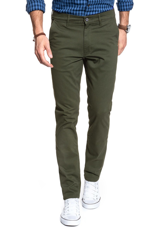 WRANGLER SPODNIE MĘSKIE CHINO IVY GREEN W16LA1XIX 112127302