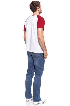 KOSZULKA WRANGLER S/S RAGLAN T JESTER RED W7878FK9S