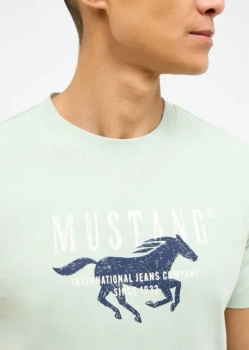 Męski T-Shirt Mustang Style Austin Frosty Green 1016484 6180