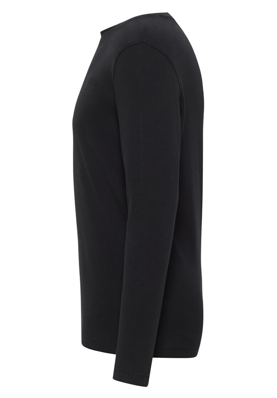 MUSTANG ANTON B MĘSKA KOSZULKA Z DŁUGIM RĘKAWEM LONGSLEEVE BASIC BLACK 1014108 4142