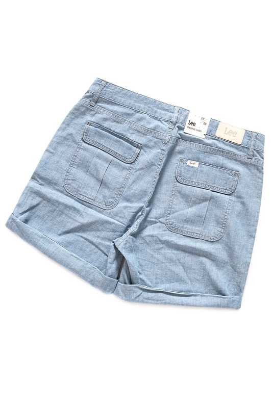 LEE SEASONAL SHORT BLEACH BEACH BLUE L37BCQNR