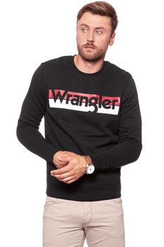WRANGLER BLUZA LOGO CREW BLACK W6532HY01 112130513