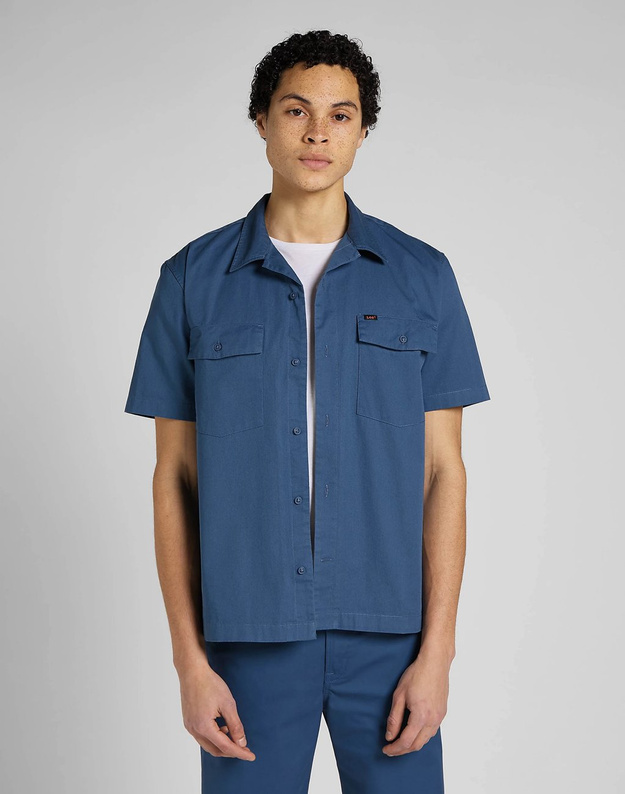 LEE SS CHETOPA SHIRT TWILIGHT BLUE L68POM71 112145433