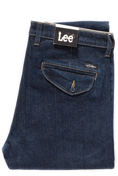 LEE CHINO GRANATOWE #