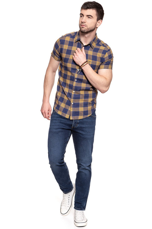 KOSZULA MĘSKA KRÓTKI RĘKAW WRANGLER SS 1PKT SHIRT PATRIOT BLUE W5881OR5H 112129599